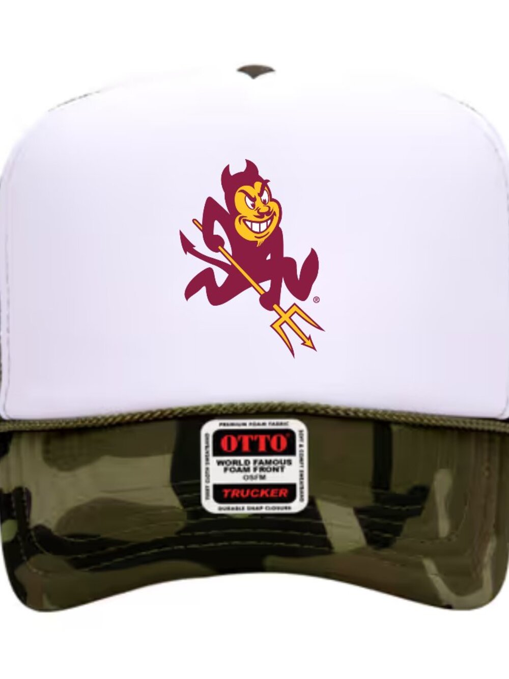NEW - CAMO ARIZONA STATE SUN DEVILS TRUCKER HAT
